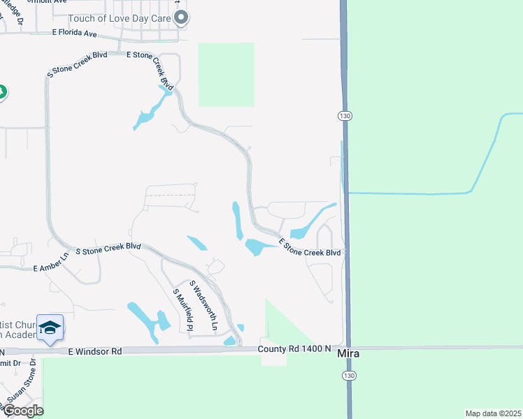 map of restaurants, bars, coffee shops, grocery stores, and more near 3003 East Stillwater Landing in Urbana