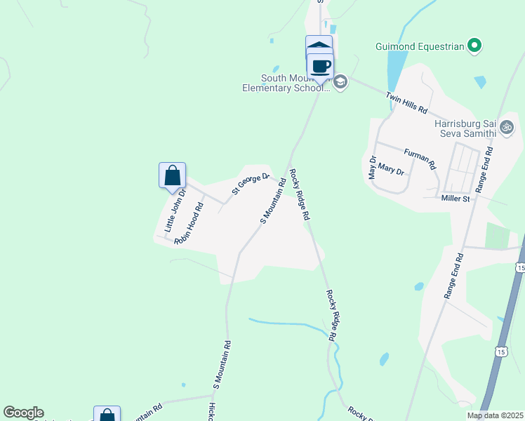map of restaurants, bars, coffee shops, grocery stores, and more near 914 S Mountain Rd in Dillsburg