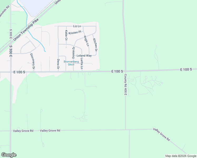 map of restaurants, bars, coffee shops, grocery stores, and more near 3757 East 100 South in Anderson