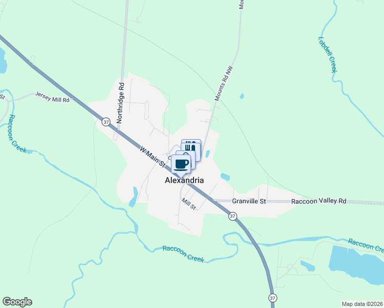 map of restaurants, bars, coffee shops, grocery stores, and more near 53 College Street in Alexandria