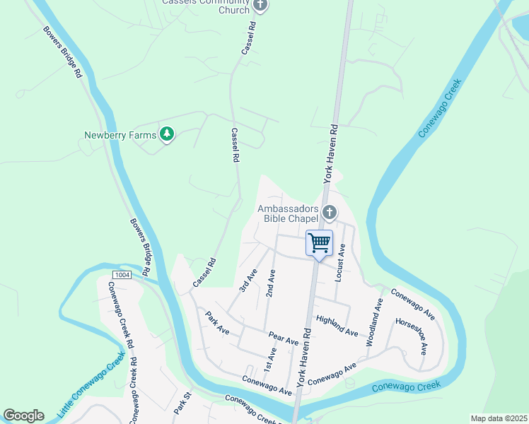 map of restaurants, bars, coffee shops, grocery stores, and more near South Second Street in Manchester