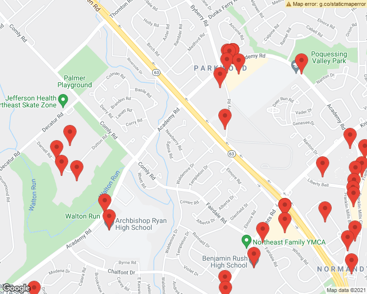 map of restaurants, bars, coffee shops, grocery stores, and more near in Philadelphia