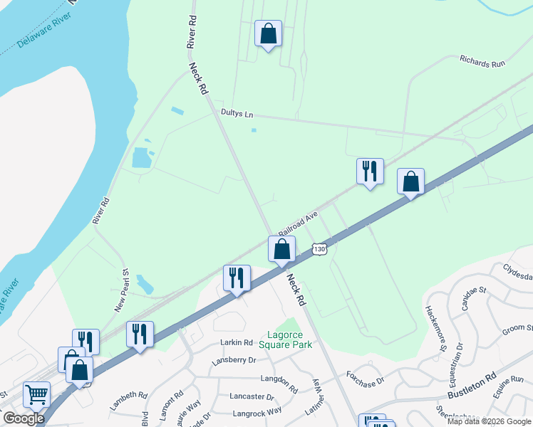 map of restaurants, bars, coffee shops, grocery stores, and more near 514 Neck Road in Burlington