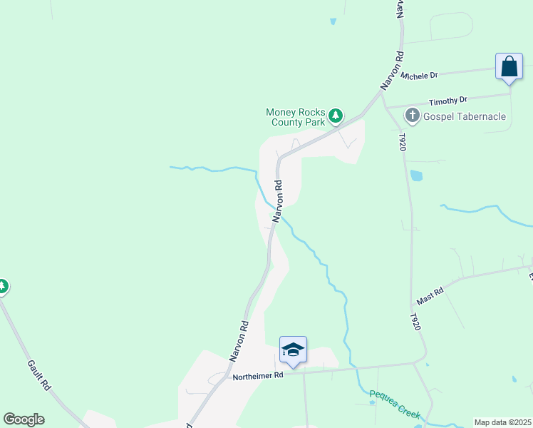 map of restaurants, bars, coffee shops, grocery stores, and more near 846 Narvon Road in Narvon