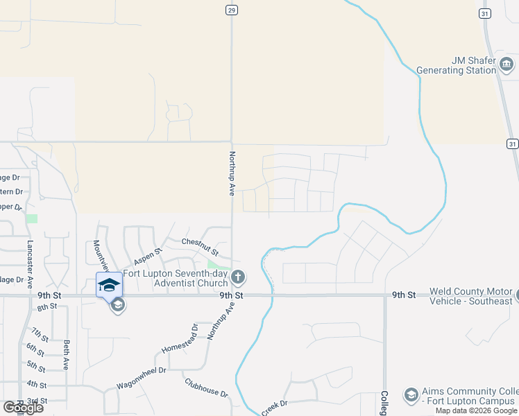 map of restaurants, bars, coffee shops, grocery stores, and more near 1173 Beech Street in Fort Lupton