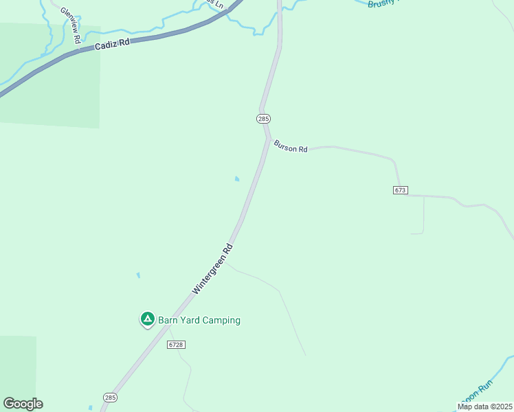 map of restaurants, bars, coffee shops, grocery stores, and more near 68532 Wintergreen Road in Lore City