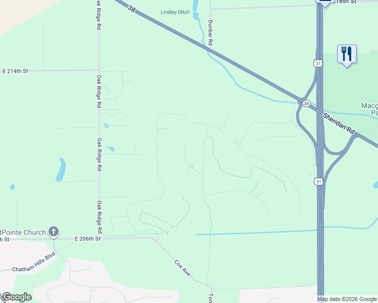 map of restaurants, bars, coffee shops, grocery stores, and more near 20971 Stewart Estate Lane in Westfield
