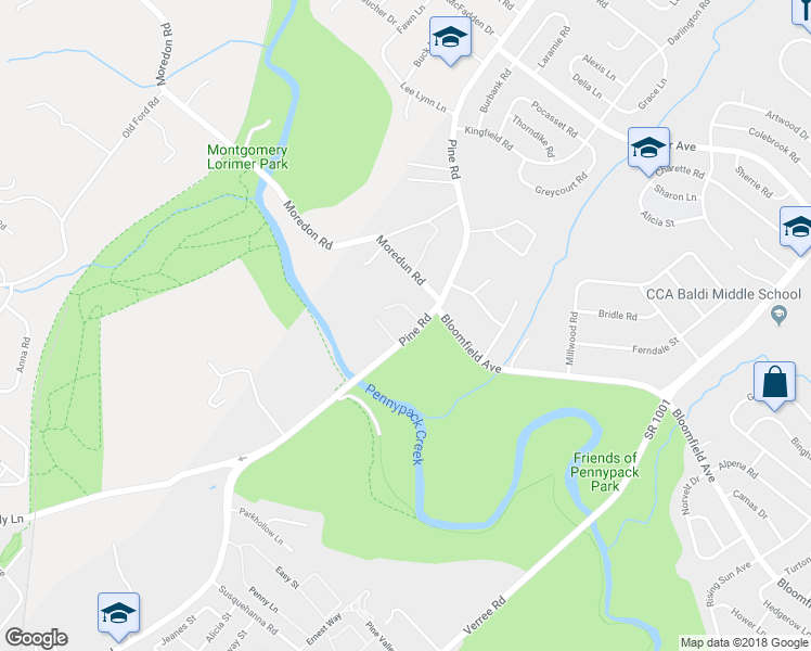 map of restaurants, bars, coffee shops, grocery stores, and more near 8990 Pine Road in Philadelphia