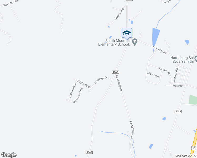 map of restaurants, bars, coffee shops, grocery stores, and more near 114 Saint George Drive in Dillsburg