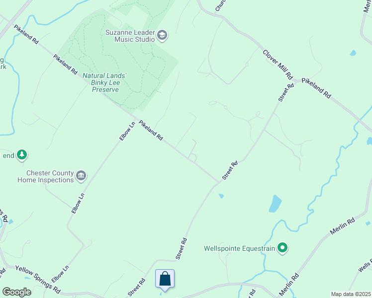 map of restaurants, bars, coffee shops, grocery stores, and more near 1231 Pikeland Road in Chester Springs