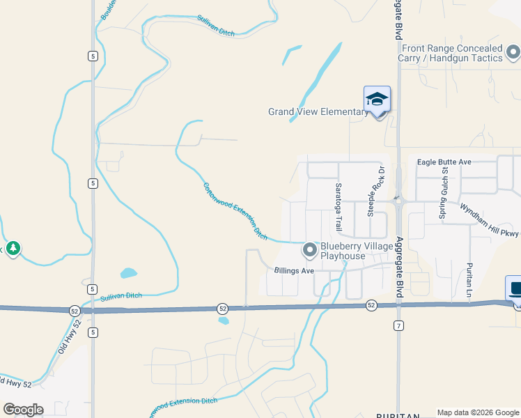 map of restaurants, bars, coffee shops, grocery stores, and more near 2492 Red Bird Way in Erie