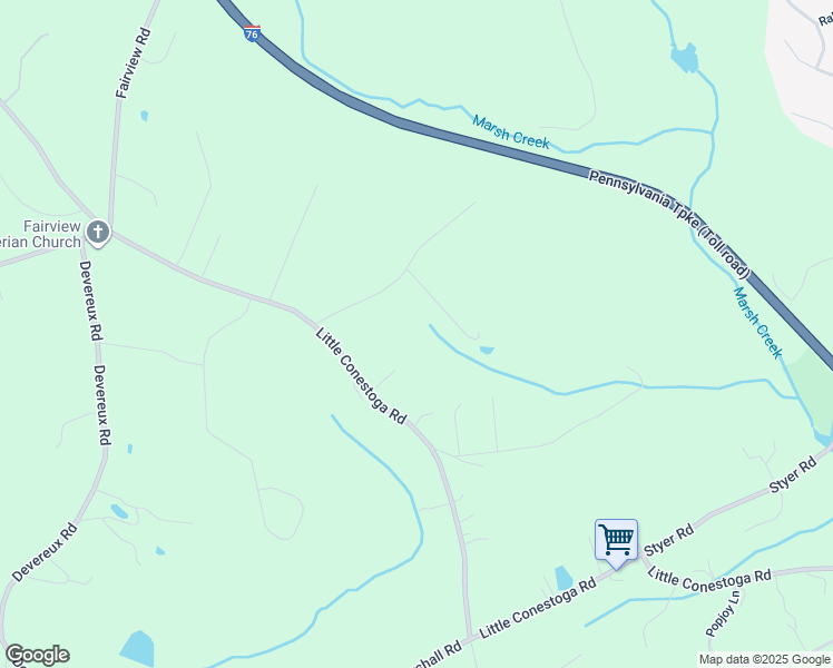 map of restaurants, bars, coffee shops, grocery stores, and more near 28 Walnut Bank Road in Glenmoore