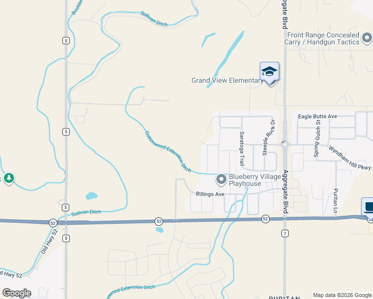 map of restaurants, bars, coffee shops, grocery stores, and more near 2492 Red Bird Way in Erie