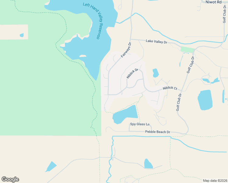 map of restaurants, bars, coffee shops, grocery stores, and more near 3999 Niblick Drive in Longmont