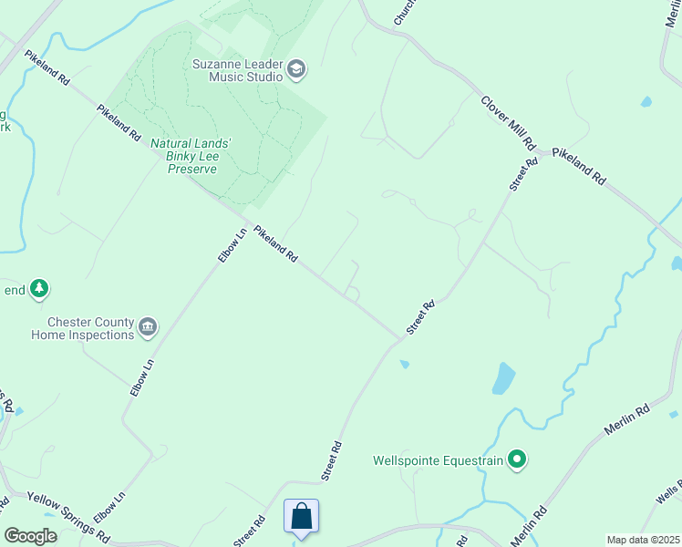 map of restaurants, bars, coffee shops, grocery stores, and more near 1231 Pikeland Road in Chester Springs