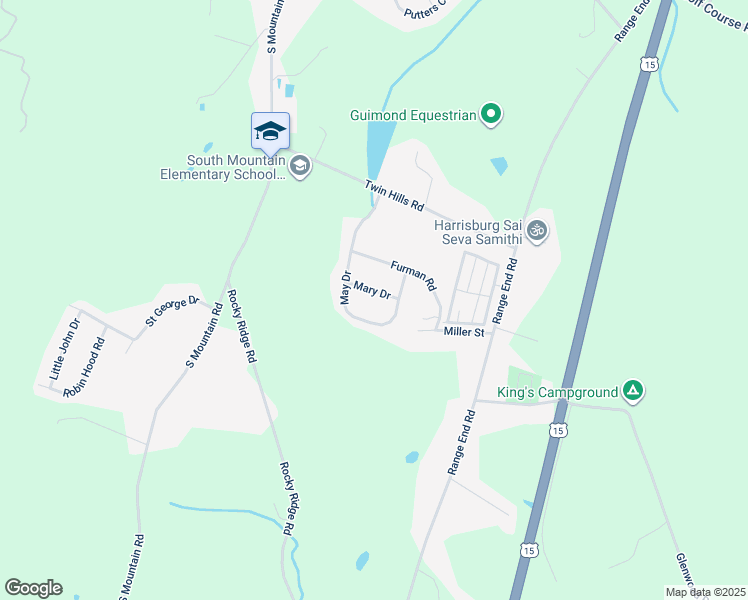 map of restaurants, bars, coffee shops, grocery stores, and more near 12 Mary Drive in Dillsburg