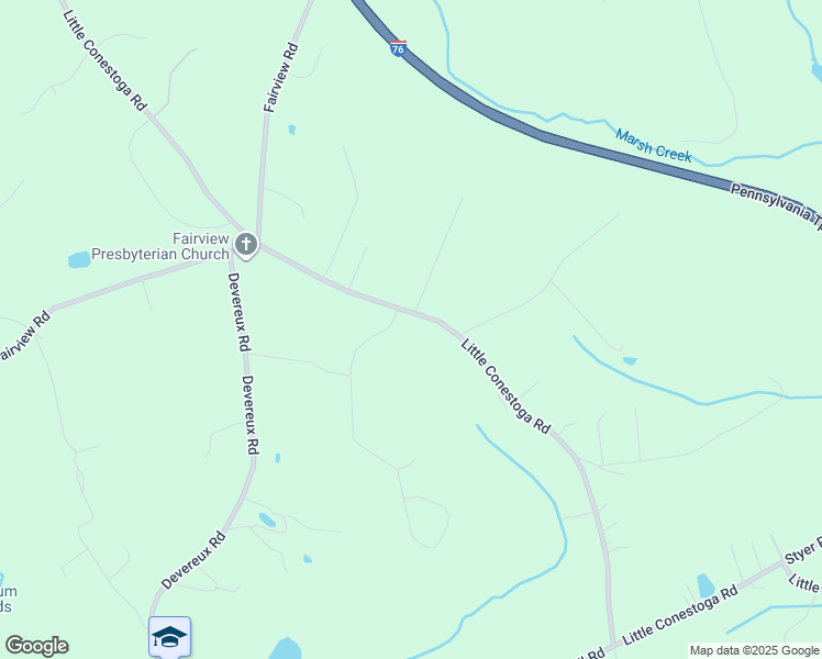 map of restaurants, bars, coffee shops, grocery stores, and more near 10 Lexington Manor in Glenmoore