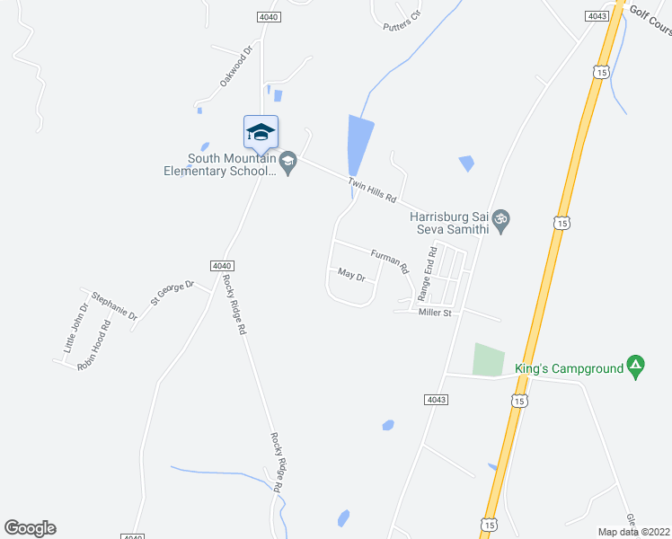 map of restaurants, bars, coffee shops, grocery stores, and more near 3 Mary Drive in Dillsburg