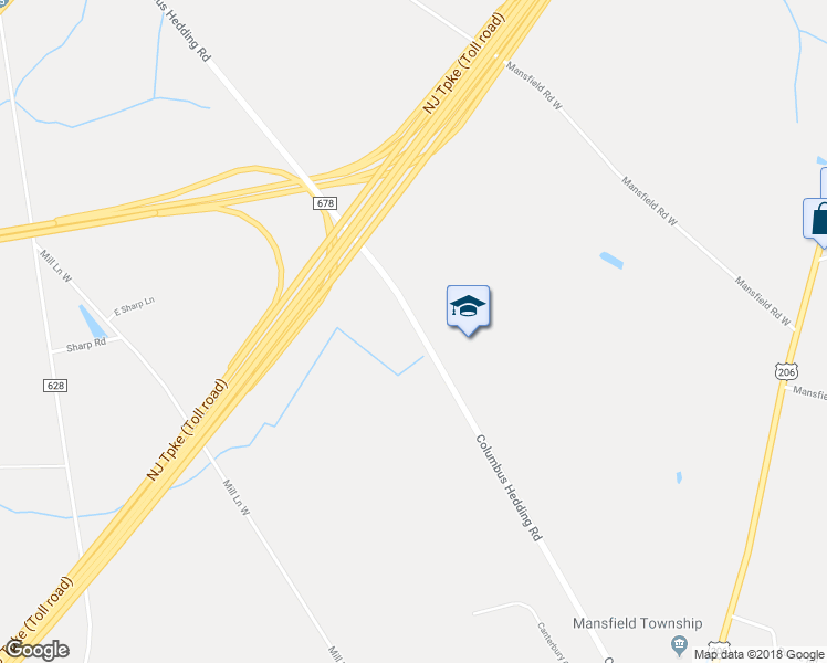 map of restaurants, bars, coffee shops, grocery stores, and more near 1135 Hedding Road in Mansfield