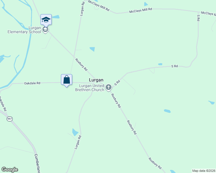 map of restaurants, bars, coffee shops, grocery stores, and more near 7919 Roxbury Road in Shippensburg