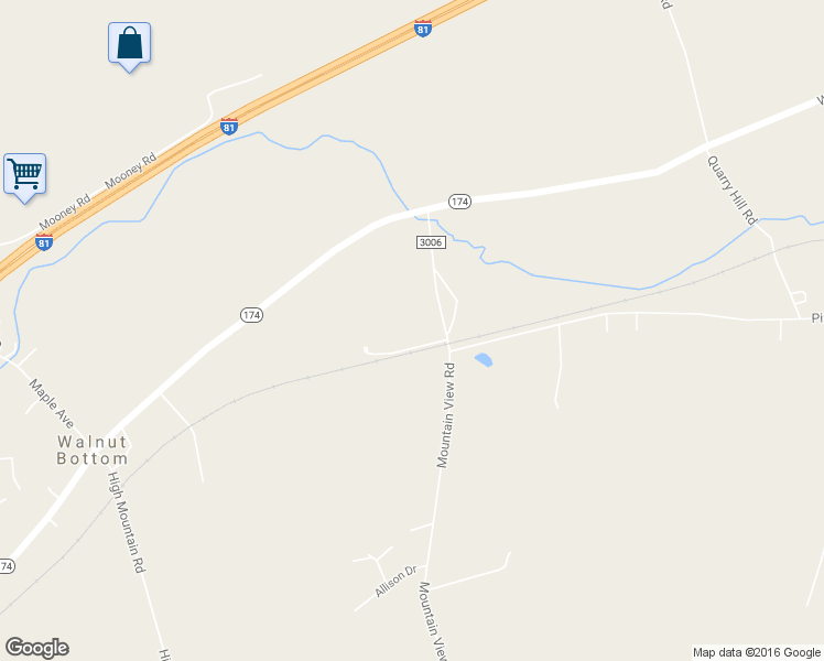 map of restaurants, bars, coffee shops, grocery stores, and more near 16 Pine Road in Walnut Bottom