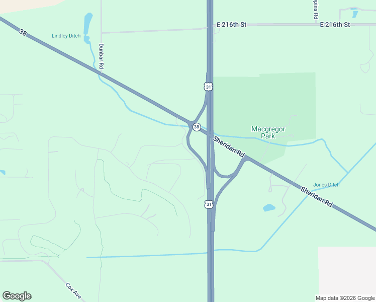 map of restaurants, bars, coffee shops, grocery stores, and more near Lindley Farm Road in Sheridan