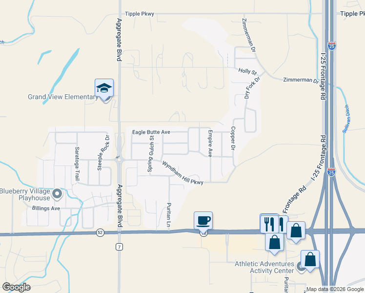 map of restaurants, bars, coffee shops, grocery stores, and more near 3323 Quicksilver Road in Frederick