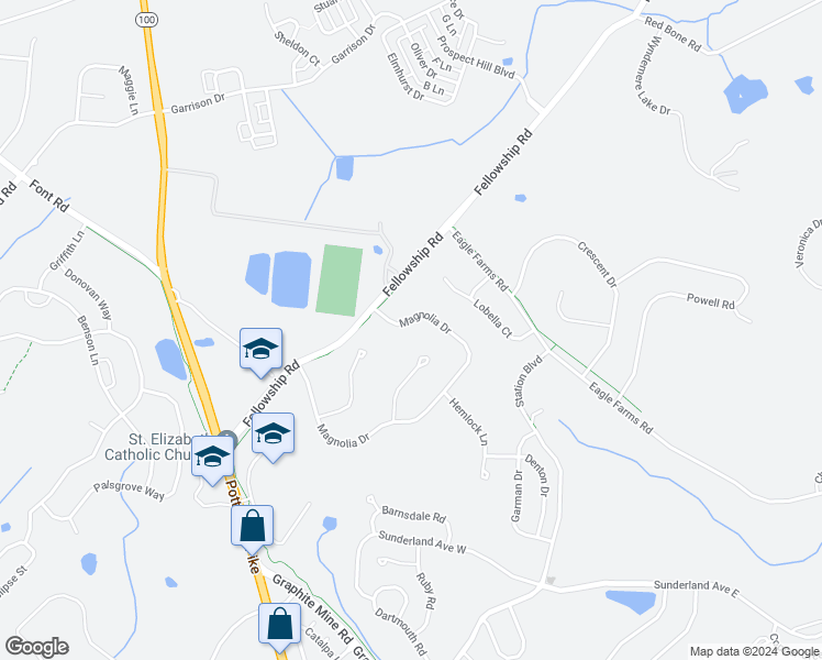 map of restaurants, bars, coffee shops, grocery stores, and more near 183 Magnolia Drive in Chester Springs