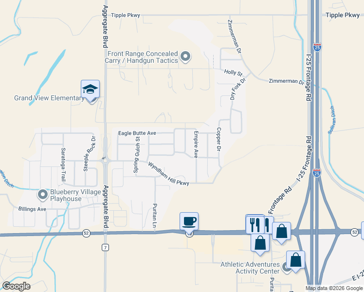 map of restaurants, bars, coffee shops, grocery stores, and more near 6516 Empire Avenue in Frederick