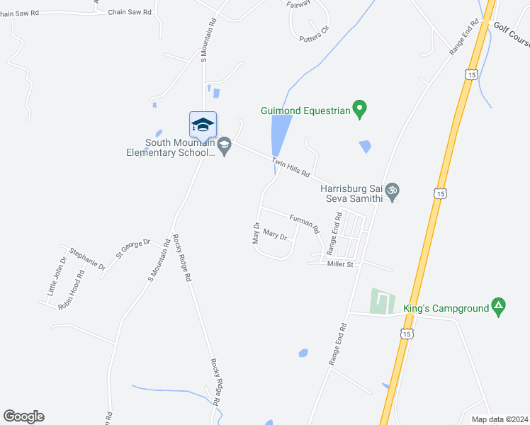 map of restaurants, bars, coffee shops, grocery stores, and more near 2 Furman Road in Dillsburg