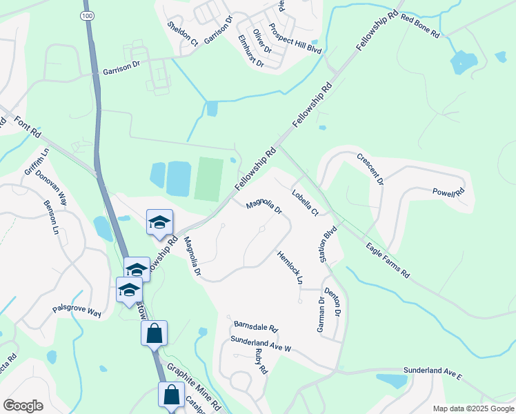 map of restaurants, bars, coffee shops, grocery stores, and more near 181 Magnolia Drive in Chester Springs