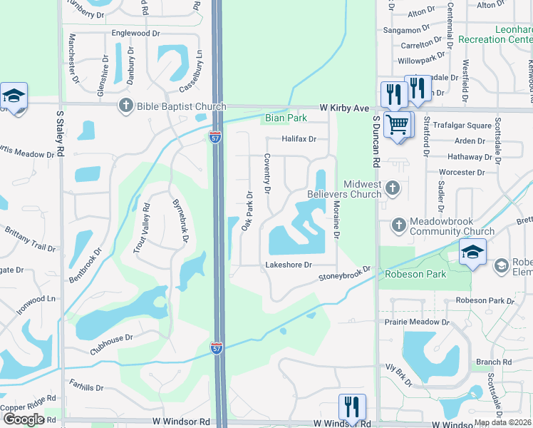 map of restaurants, bars, coffee shops, grocery stores, and more near 1901 Maynard Drive in Champaign