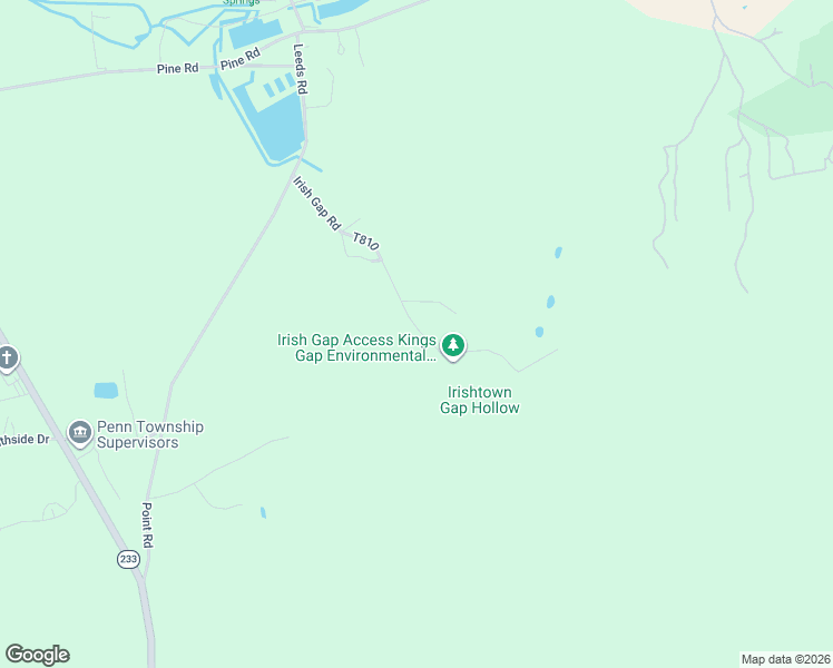 map of restaurants, bars, coffee shops, grocery stores, and more near 58 Irish Gap Road in Newville