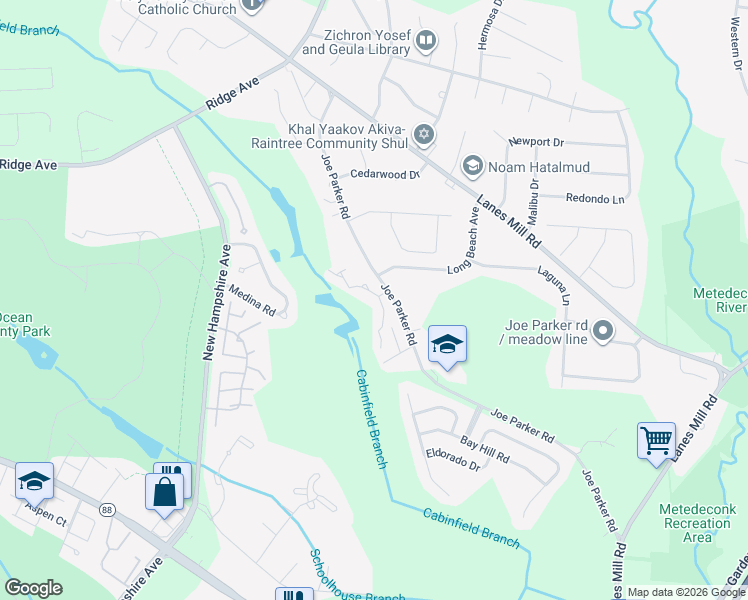 map of restaurants, bars, coffee shops, grocery stores, and more near 350 Joe Parker Road in Lakewood