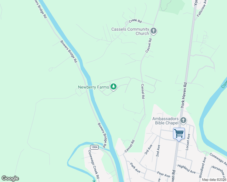 map of restaurants, bars, coffee shops, grocery stores, and more near Sesame Place in Manchester