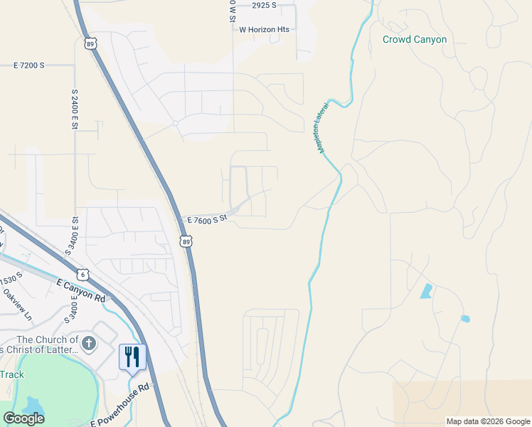 map of restaurants, bars, coffee shops, grocery stores, and more near 715 South in Mapleton