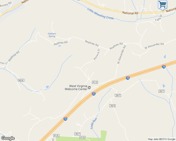 map of restaurants, bars, coffee shops, grocery stores, and more near 44 Coventry Road in Valley Grove