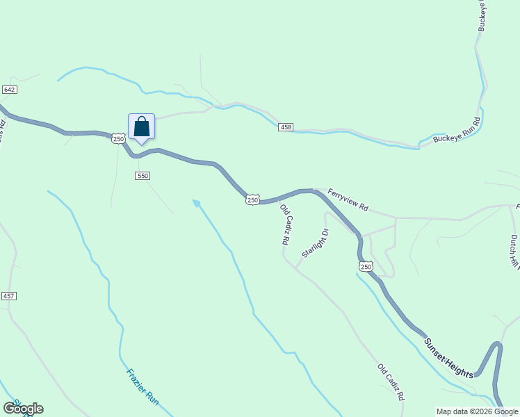 map of restaurants, bars, coffee shops, grocery stores, and more near 69677 Sunset Heights in Bridgeport
