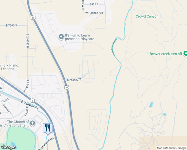 map of restaurants, bars, coffee shops, grocery stores, and more near 4018 South Woodland Avenue in Mapleton