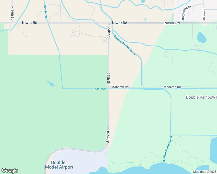 map of restaurants, bars, coffee shops, grocery stores, and more near 6559 55th Street in Longmont