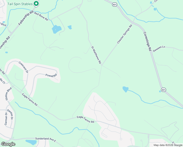 map of restaurants, bars, coffee shops, grocery stores, and more near 2560 Veronica Drive in Chester Springs