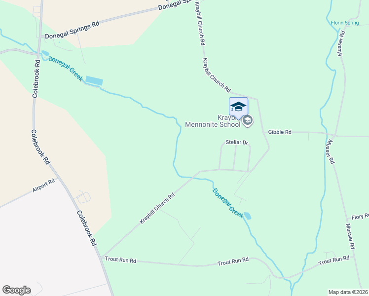 map of restaurants, bars, coffee shops, grocery stores, and more near 690 Kraybill Church Road in Mount Joy