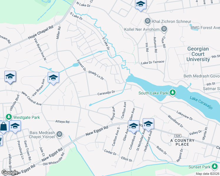 map of restaurants, bars, coffee shops, grocery stores, and more near 133 Shady Lane Drive in Lakewood