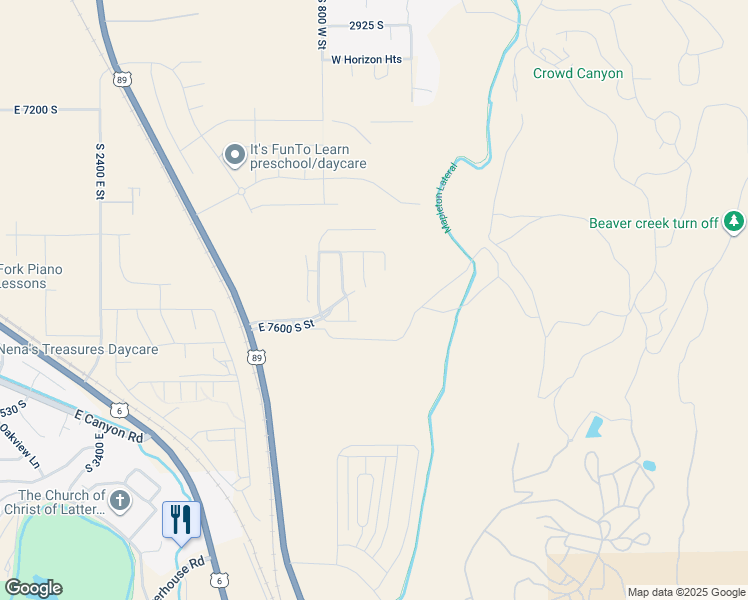 map of restaurants, bars, coffee shops, grocery stores, and more near 4011 South Woodland Avenue in Mapleton