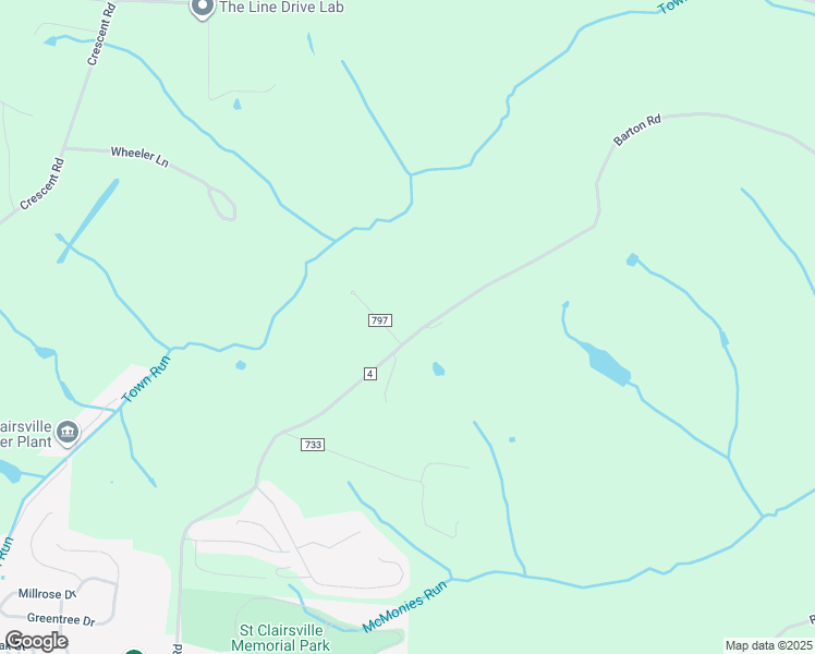 map of restaurants, bars, coffee shops, grocery stores, and more near 69635 Oxford Drive in Saint Clairsville