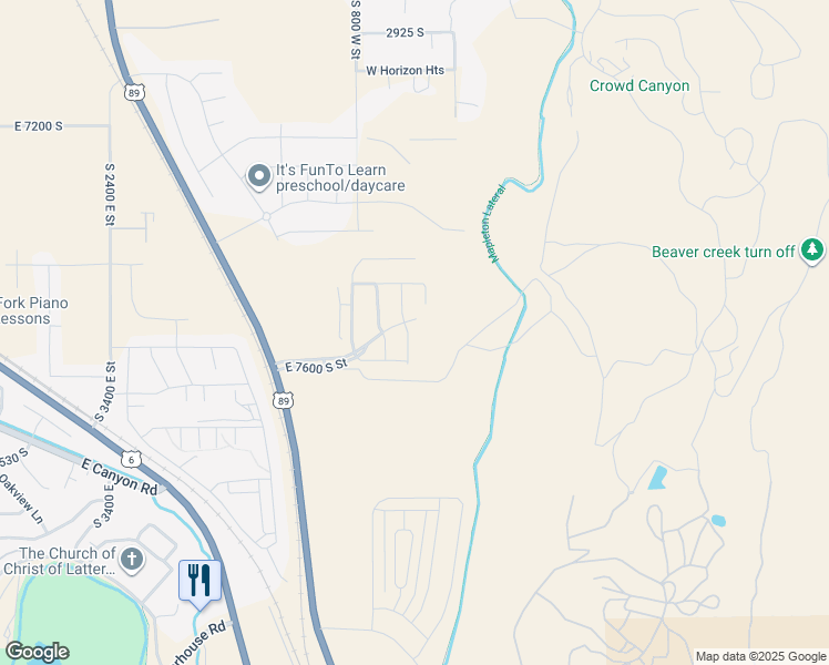 map of restaurants, bars, coffee shops, grocery stores, and more near in Springville