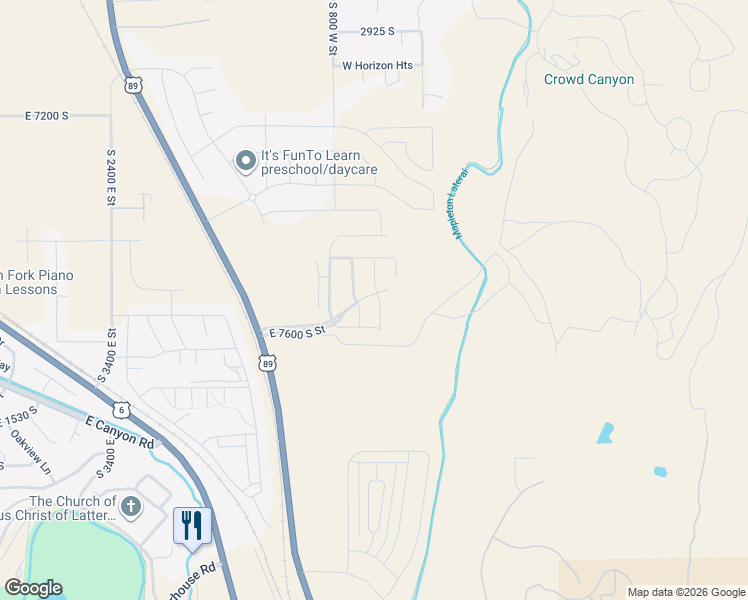 map of restaurants, bars, coffee shops, grocery stores, and more near in Springville