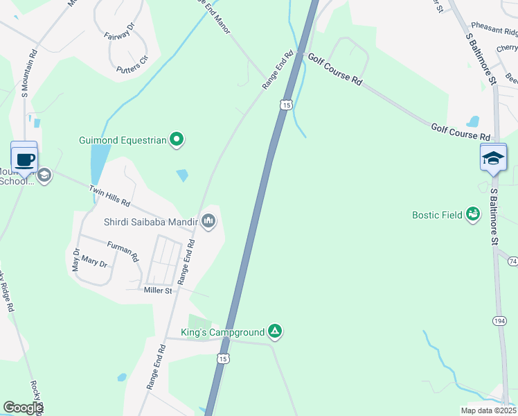 map of restaurants, bars, coffee shops, grocery stores, and more near 518 U.S. 15 in Dillsburg