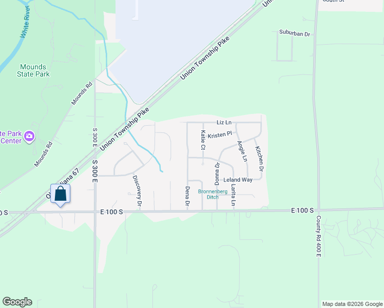 map of restaurants, bars, coffee shops, grocery stores, and more near 2118 Dena Drive in Anderson