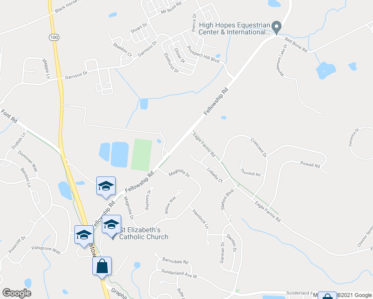map of restaurants, bars, coffee shops, grocery stores, and more near 4437 Lobella Ct in Chester Springs
